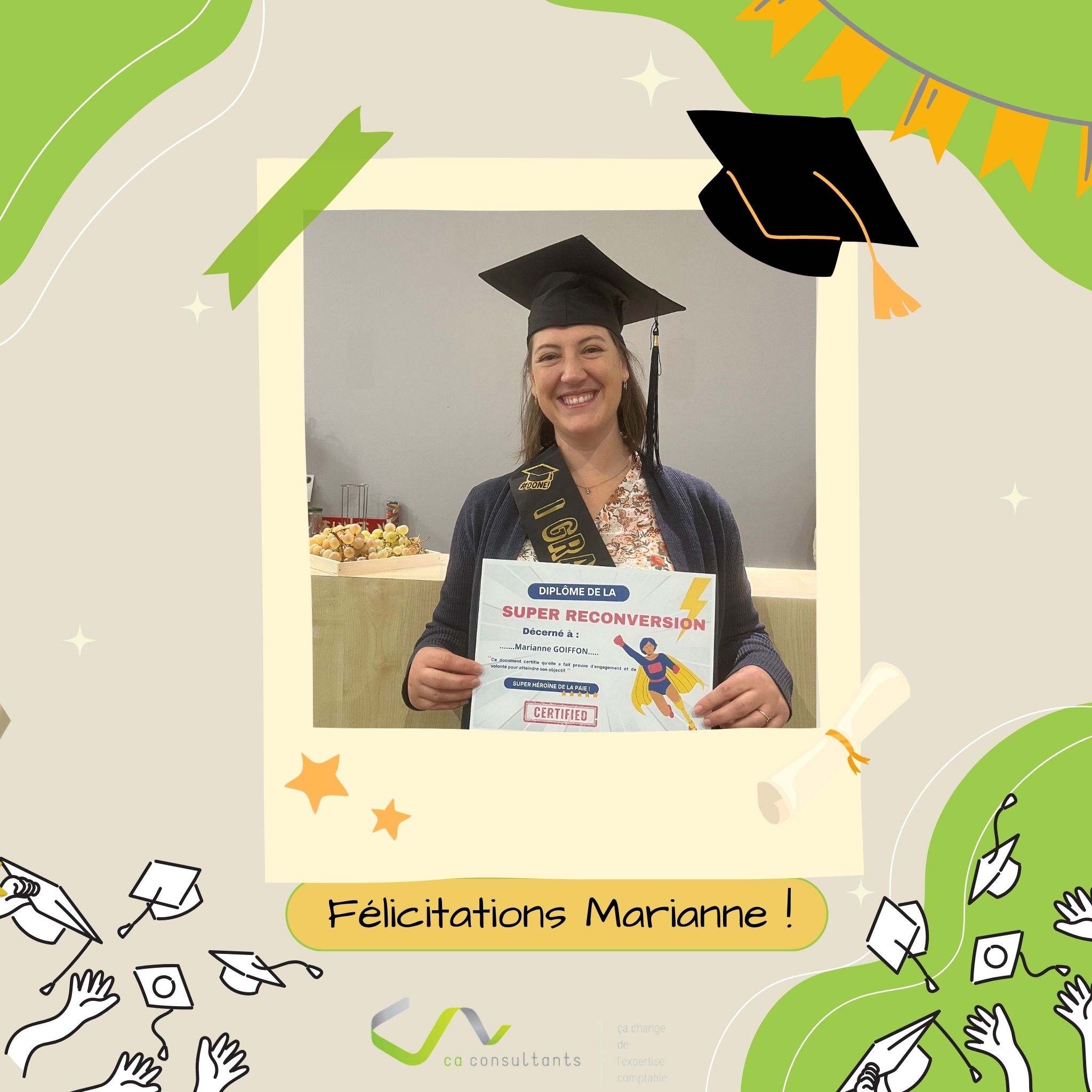 félicitations Marianne